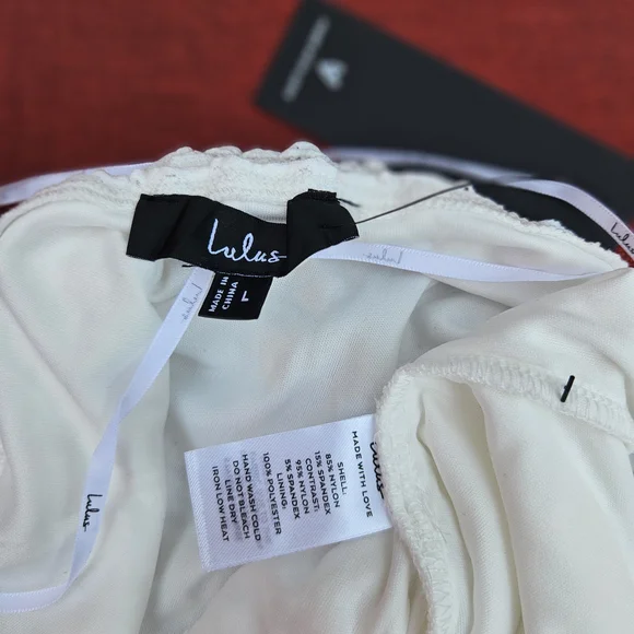 Lulu's White Halter Bodysuit - Picture 7 of 7